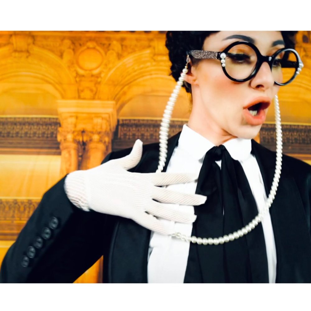 Rock & Republic Black Satin Trimmed Jacket.